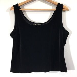 R&K Evening Cropped‎ Velvet Tank Top